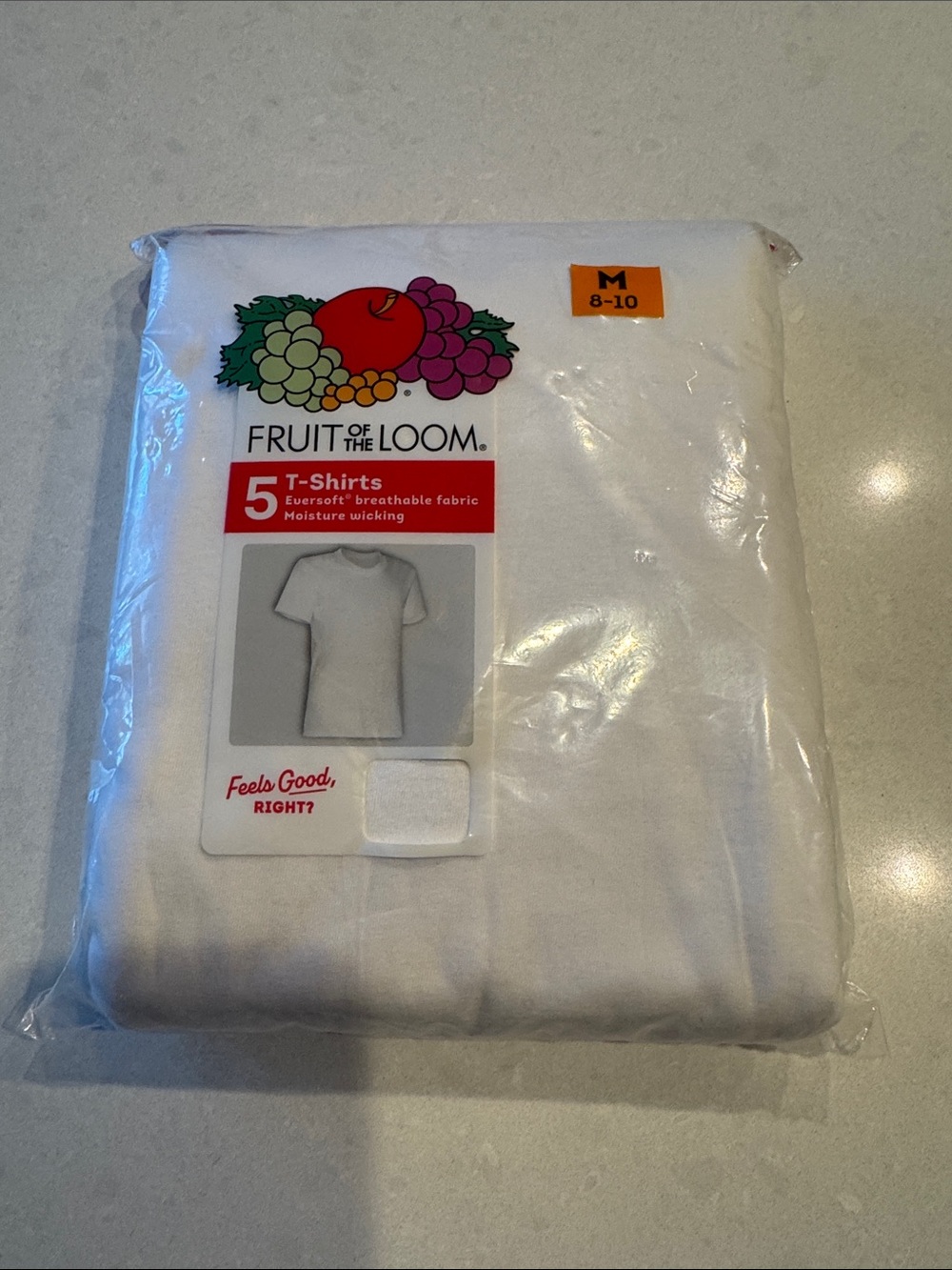 Fruit of the Loom White Kids Short-Sleeve Tee Pack